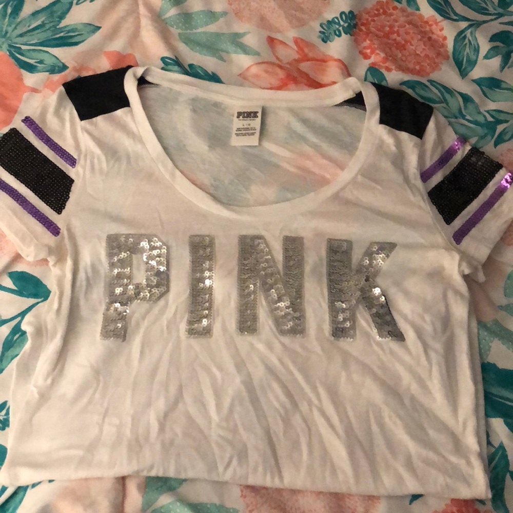 PINK bling tee